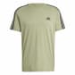 adidas Herren T-Shirt Essentials Single Jersey 3-Streifen JE0346 S Tent Green | S