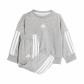 Medium Grey Heather/White