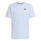 adidas Herren T-Shirt Train Essentials Feelready Tee JW7440 S Glow Blue/Black | S
