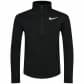 Nike Mädchen Laufshirt 1/2 Zip Running Sweatshirt DM2327-010 128-137 Black/Reflective Silver | 128-137