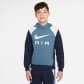 Nike Kinder Kapuzenpullover Air Big Kids Hoodie FZ4955-429 137-147 Aegean Storm/Midnight | 137-147