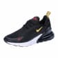 Nike Kinder Sneaker Nike Air Max 270 GS HF9091-001 37.5 Black/Sarurn Gold-Gym Red | 37.5