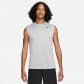 Nike Herren Dri-FIT Fitness T-Shirt DX0991-063 L Tumbled Grey/Flt Silver/Htr/Blck | L
