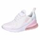 Nike Kinder Sneaker Air Max 270 943345-122 36.5 White/Pink Foam-Lt Smoke Grey | 36.5