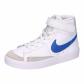 Nike Kinder Sneaker Blazer Mid '77 DA4087-113 31.5 White/Game Royal-Platinum | 31.5
