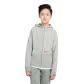 Nike Jungen Kapuzenjacke Hooded Fleece Full Zip DA0768-097 137-147 Grey Fog/Infrared | 137-147