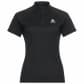 Odlo Damen T-Shirt Crew Neck s/s 1/2-Zip Trail Running Shirt 313801-15000 L Black | L
