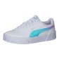 Puma Mädchen Sneaker Carina Holo Jr 383741-01 37.5 Puma White-Puma Silver | 37.5