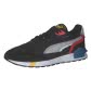 Puma Herren Sneaker Graviton Tera 383058-03 44 Puma Blk.-Puma Wht.-Harb. Mist | 44