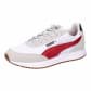 Cool Light Gray-Dark Crimson-PUMA White