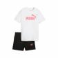 Puma Mädchen Set T-Shirt Logo Tee + Shorts Set 686307 