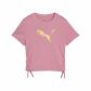 Puma Mädchen T-Shirt ESS METALLIC Knotted Tee G 686419 