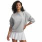 Under Armour Damen Pullover Rival Flc Oversized Varsity Crew 6007880-011 S Mod Gray Light Heather / White | S