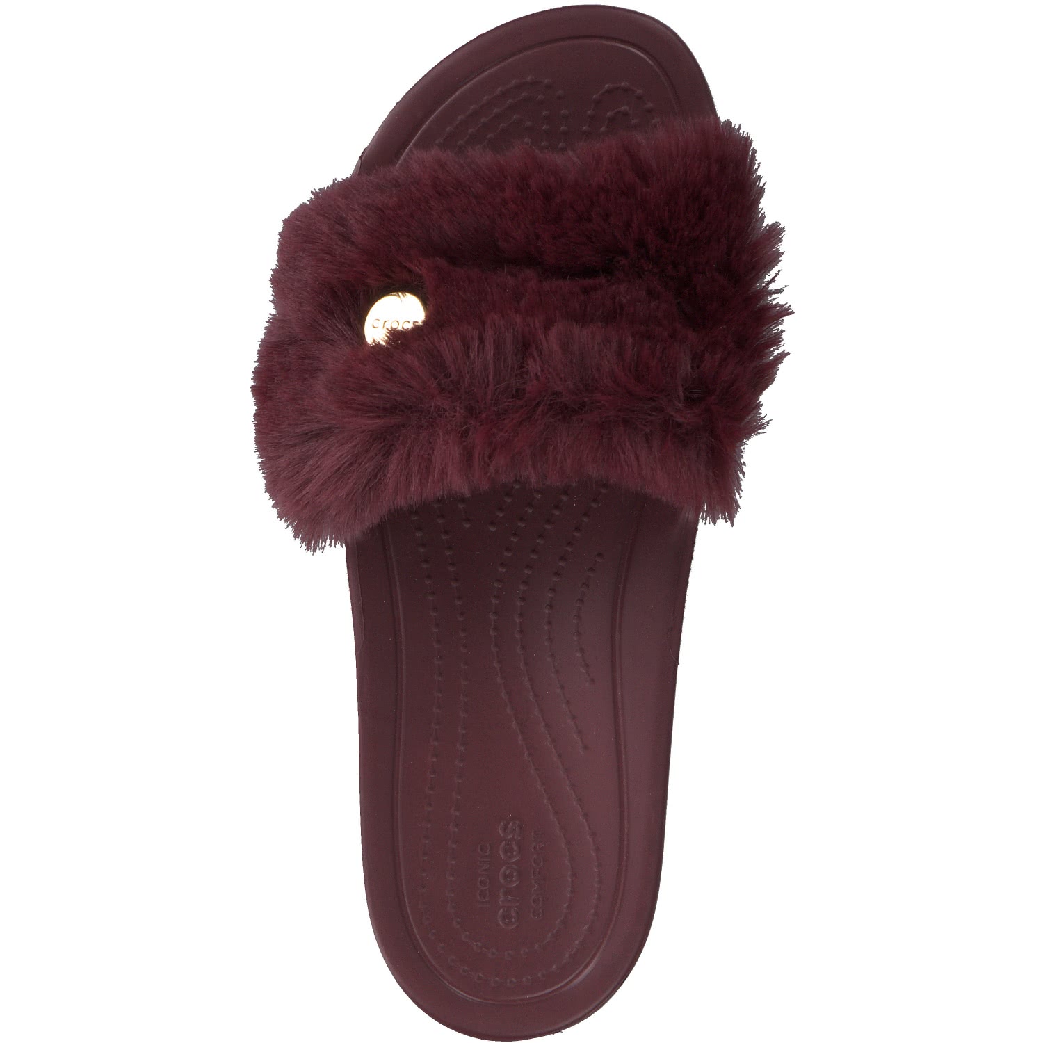 Crocs Damen Schuhe Sloane Luxe Slide W 205968 60U 36 37 Burgundy