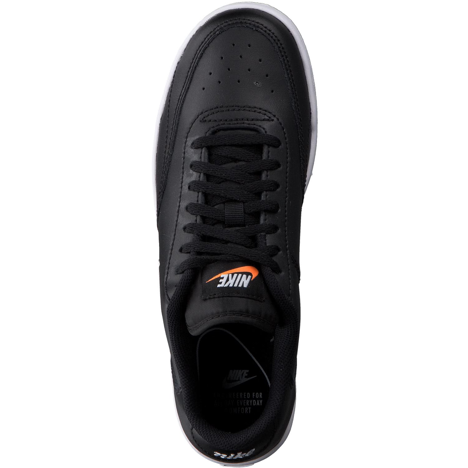 Nike Damen Sneaker Court Vintage CJ1676-001 36 Black/White/Total Orange | 36 | cortexpower.de