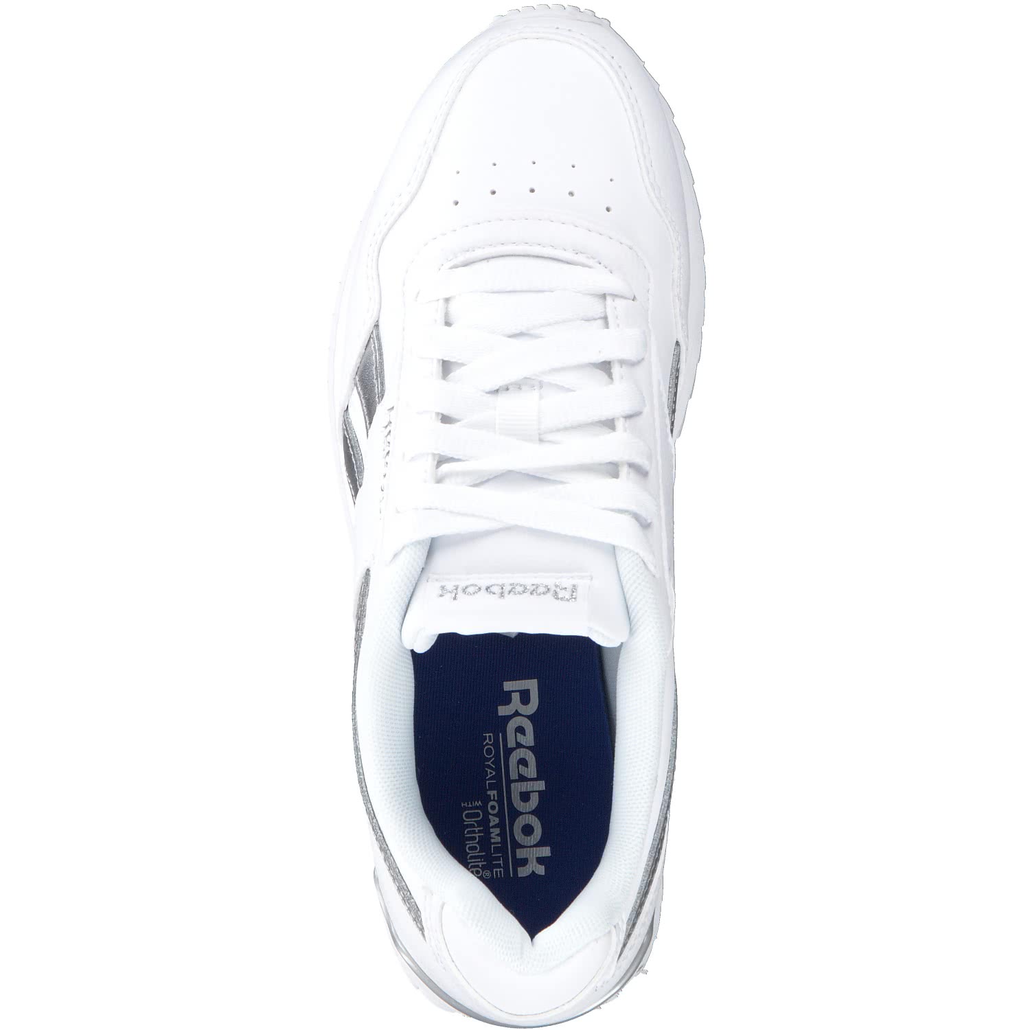 Reebok Damen Sneaker ROYAL GLIDE RPL CLIP | Reebok Classic Reebok Royal Glide Rpl Clip Weiß Silber