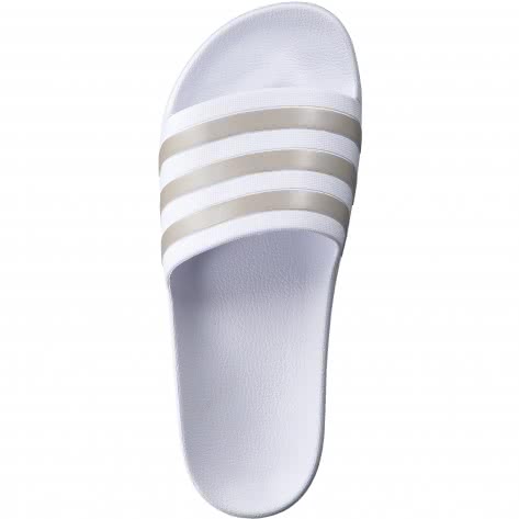 adidas Unisex Badeschlappen ADILETTE AQUA EF1730 38 Ftwr White/Platin Met./Ftwr White | 38