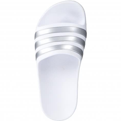 adidas CORE Kinder Badeschlappen ADILETTE AQUA K F35555 28 ftwr white/silver met./ftwr white | 28