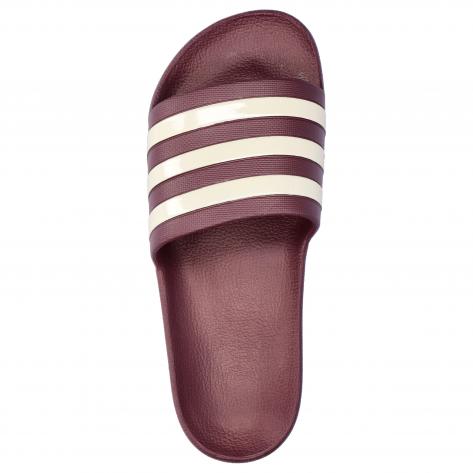 adidas Damen Badeschlappen Adilette Aqua KJ7353 39 Maroon/Off-White/Off-White | 39