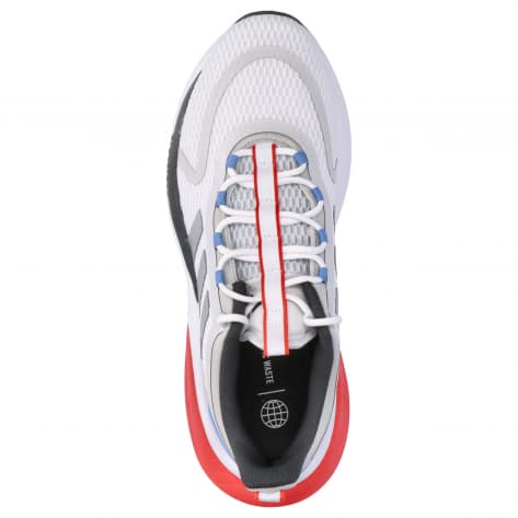 adidas Herren Laufschuhe AlphaBounce + HP6139 49 1/3 Ftwr White/Silver Met/Blue Fusion | 49 1/3