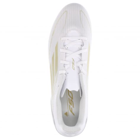 adidas Herren Fussballschuhe F50 CLUB FxG IE0612 43 1/3 Ftwr White/Gold Met./Ftwr White | 43 1/3