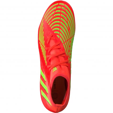 adidas Herren Fußballschuhe Predator EDGE.2 MG GW0958 42 2/3 Solar Red/Sgreen/Core Black | 42 2/3