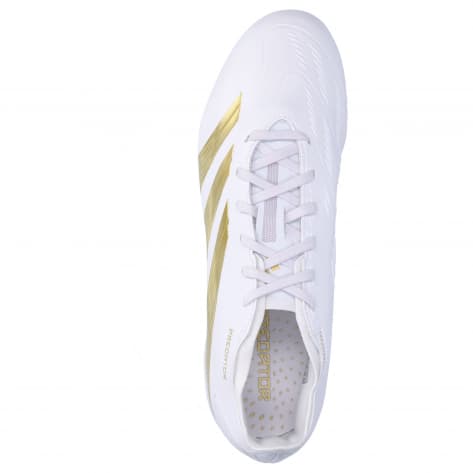 adidas Herren Fussballschuhe PREDATOR LEAGUE FG IF6346 42 2/3 Ftwr White/Gold Met./Sandy Beige Met | 42 2/3