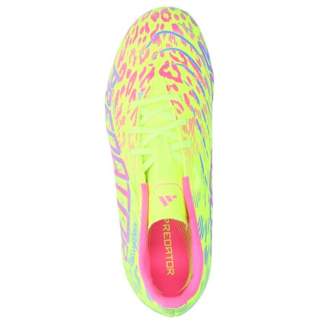 adidas Kinder Fussballschuhe PREDATOR LEAGUE FG/MG J ID3748 38 Lucid Lemon/Blue Fusion/Pink | 38