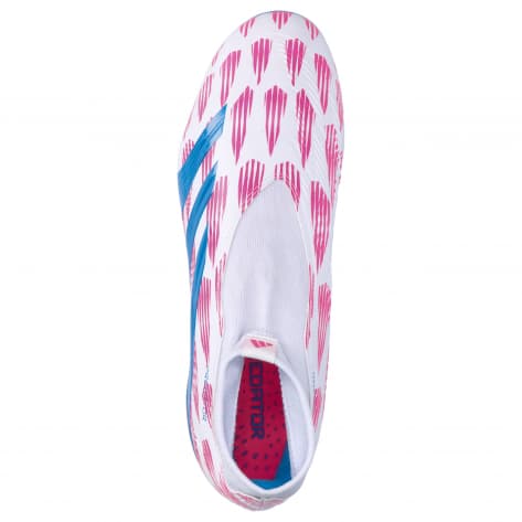 adidas Herren Fussballschuhe PREDATOR LEAGUE LL FG IF1465 43 1/3 Ftwr White/Solar Blue/Solar Pink | 43 1/3