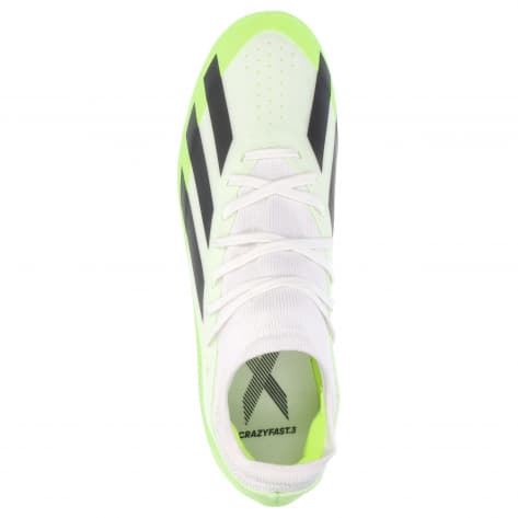 adidas Herren Fussballschuhe X CRAZYFAST.3 MG ID9344 44 2/3 Ftwr White/Core Black/Lucid Lime | 44 2/3