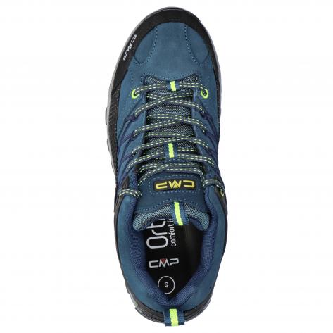 CMP Herren Trekking Schuhe Rigel LOW 3Q13247-08MF 39 Blue Ink-Yellow Fluo | 39