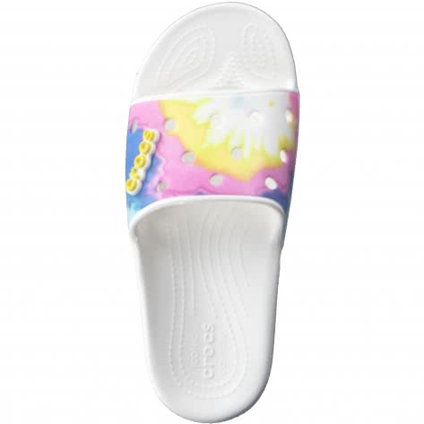 Crocs Unisex Sandale Classic Crocs Tie-Dye Graphic Slide 206520-94S 37-38 White/Multi | 37-38