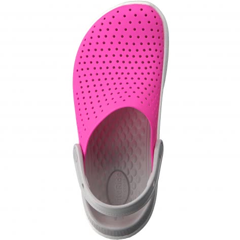 Crocs Kinder Schuhe LiteRide Clog K 205964-6QR 29-30 Electric Pink/White | 29-30