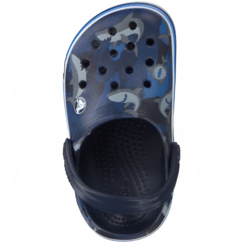 Crocs Kinder Schuhe Preschool Crocband Shark Clog 206152-410 24-25 Navy | 24-25