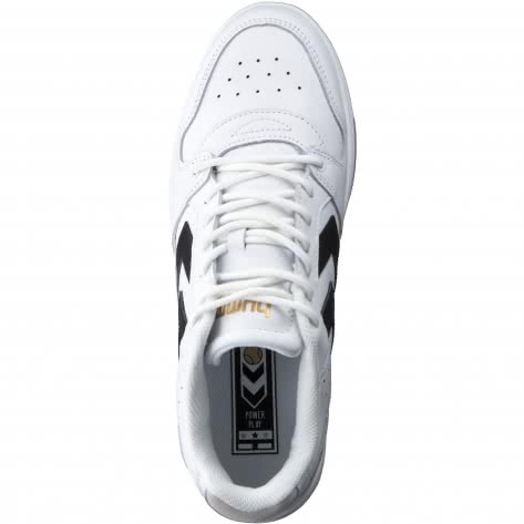Hummel Unisex Sneaker Power Play Leather 215015-9034 45 White/Black/Grey | 45
