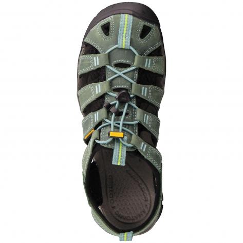 Keen Damen Sandale Clearwater CNX Leder 1014371 38.5 MINERAL BLUE/YELLOW | 38.5