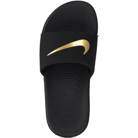 Nike Kinder Badeschlappen Kawa Slide (GS/PS) 819352-003 37.5 Black/Metallic Gold | 37.5