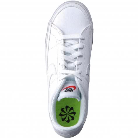 Nike Damen Sneaker Court Legacy Next Nature DH3161-101 39 White/Black/Volt | 39