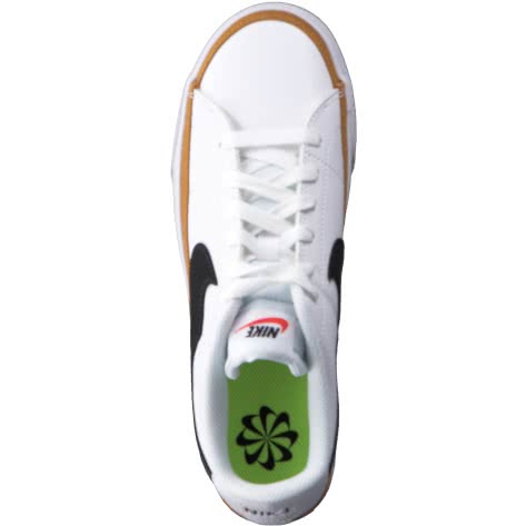 Nike Damen Sneaker Court Legacy Next Nature DH3161-100 39 White/Blk-Desert Ochre-Team Oran. | 39