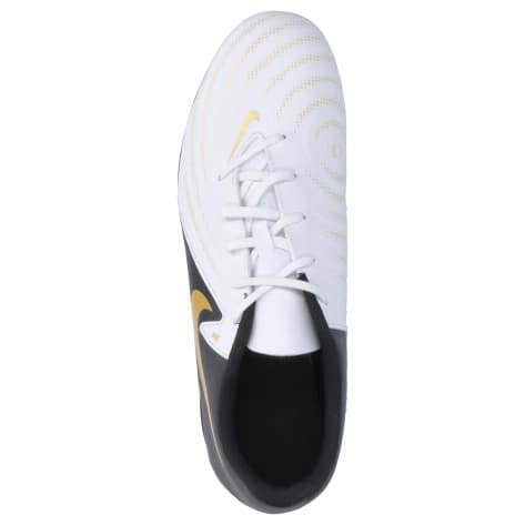 Nike Herren Fussballschuhe Phantom II GX Club FG/MG FJ2557-100 45 White/Blck-Mtlc Gold Coin | 45