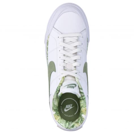 Nike Damen Sneaker Court Legacy Lift HF5054-100 40 White/Oil Green | 40