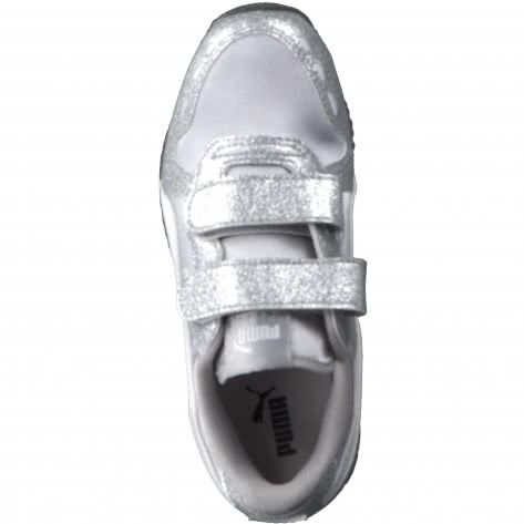 Puma Kinder Sneaker Cabana Racer Glitz V PS 370985-01 28 Puma Silver-Puma White | 28