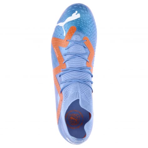 Puma Unisex Fußballschuhe Future Pro MG 107173-01 46.5 Blue Glimmer-Puma White-Ultra Orange | 46.5