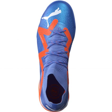 Puma Unisex Fußballschuhe Future Ultimate Cage 107174-01 46.5 Blue Glimmer-Puma White-Ultra Orange | 46.5