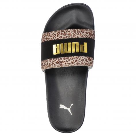 Puma Damen Badeschlappen Leadcat 2.0 Animal Flair 402880-02 38 Puma Black-Puma Gold | 38