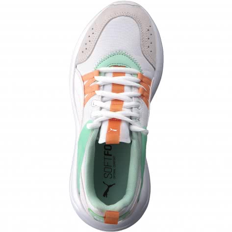 Puma Damen Sneaker Nuage Run Cage 372708-01 37.5 Puma White-Rosewater-Mist Green | 37.5