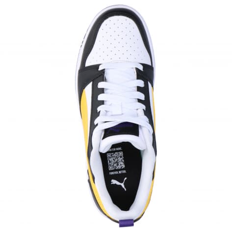 Puma Kinder Sneaker Rebound V6 Lo Jr 393833-23 38.5 PUMA Black-Yellow Sizzle-PUMA White | 38.5