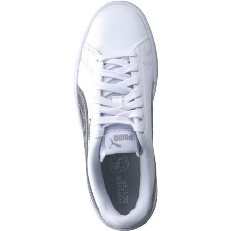 Puma Kinder Sneaker Smash v2 Metallics Jr. 389682-01 35.5 Puma White-Glacial Gray-Puma Silver | 35.5