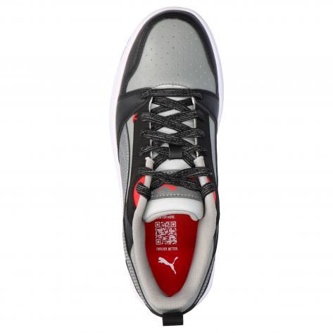 Puma Kinder Sneaker Rebound V6 Lo MID 90s Jr 405037-01 37.5 PUMA Black-Gray Echo-For All Time Red | 37.5