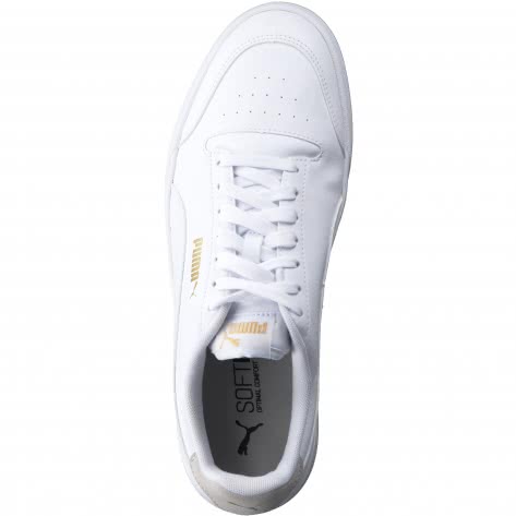 Puma Unisex Sneaker Shuffle 309668-08 38 Puma White-Puma White-Puma Team Gold | 38